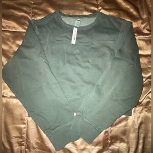 🐸PINK Victoria's Secret Ivy fleece yoke seam crew Sweatshirt